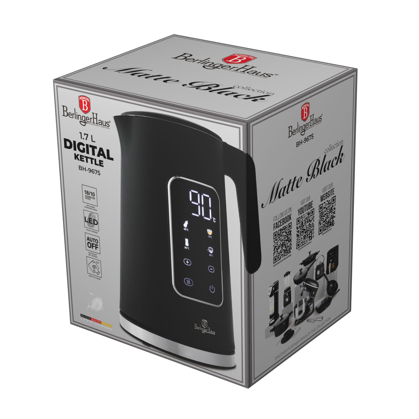 Berlinger Haus digital elkedel – mat sort