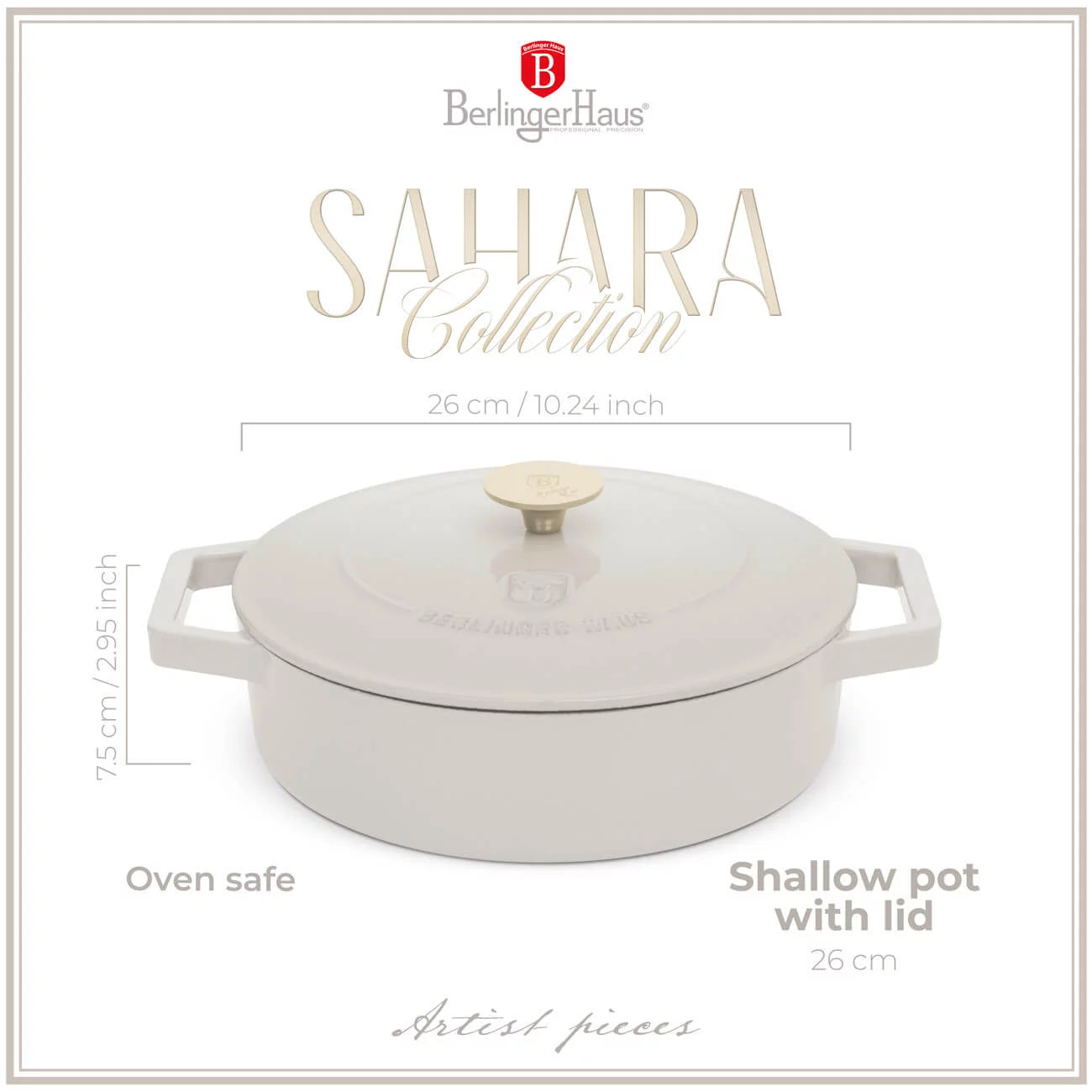 Berlinger Haus Støbejernsgryde 2,57 L Sahara