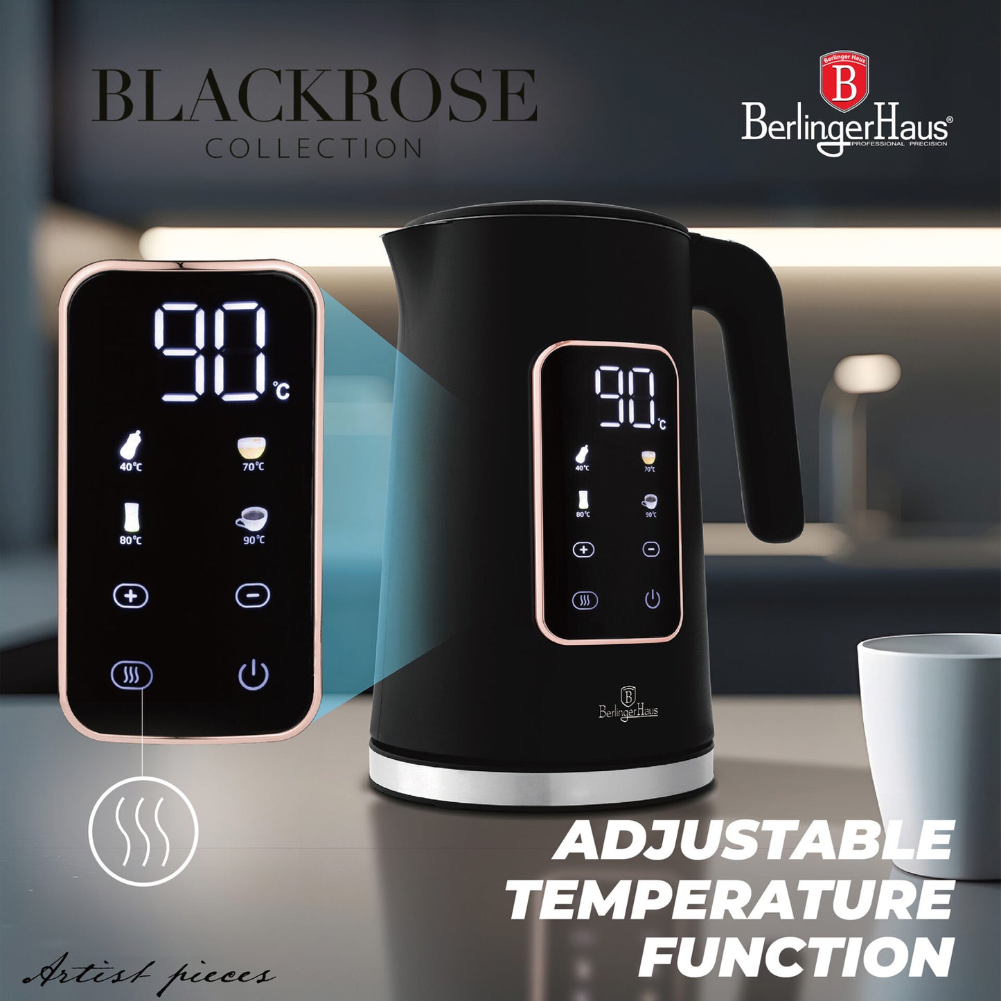 Berlinger Haus digital elkedel – mat sort