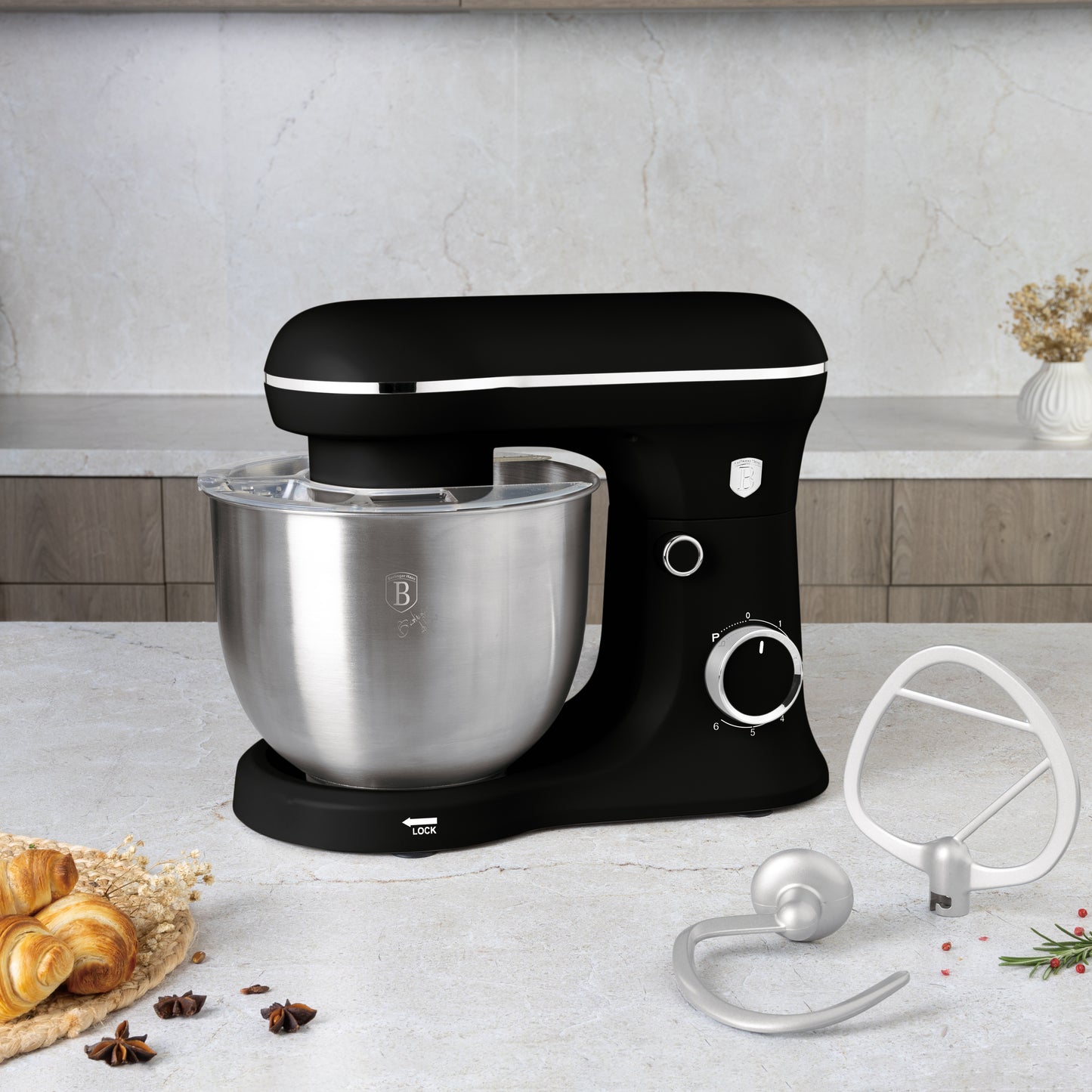 Berlinger Haus BH9773 planetarisk mixer – mat sort, 1500 W