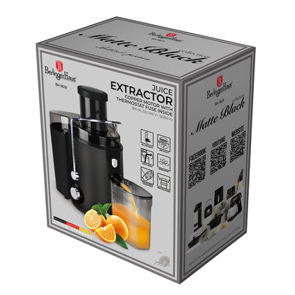 Juicer i rustfrit stål, sort